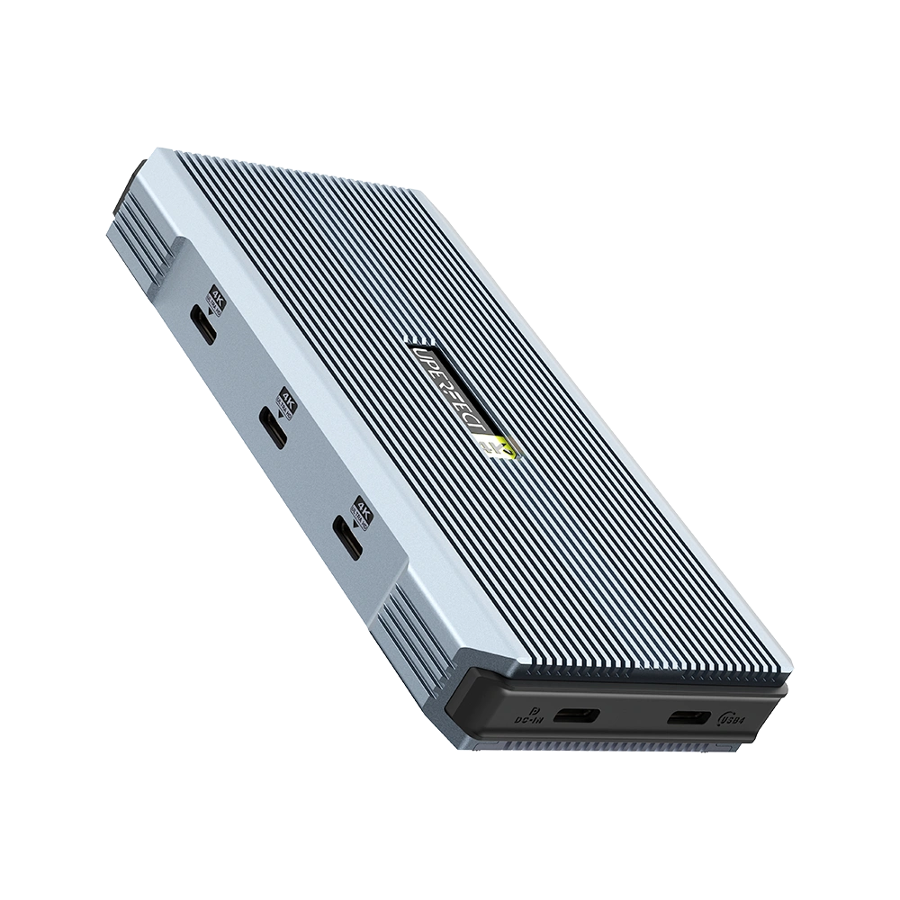 UHub Power X3 - 3-in-1-Dockingstation mit USB-C-Anschluss für drei 4K-Monitore mit 60 Hz für Windows