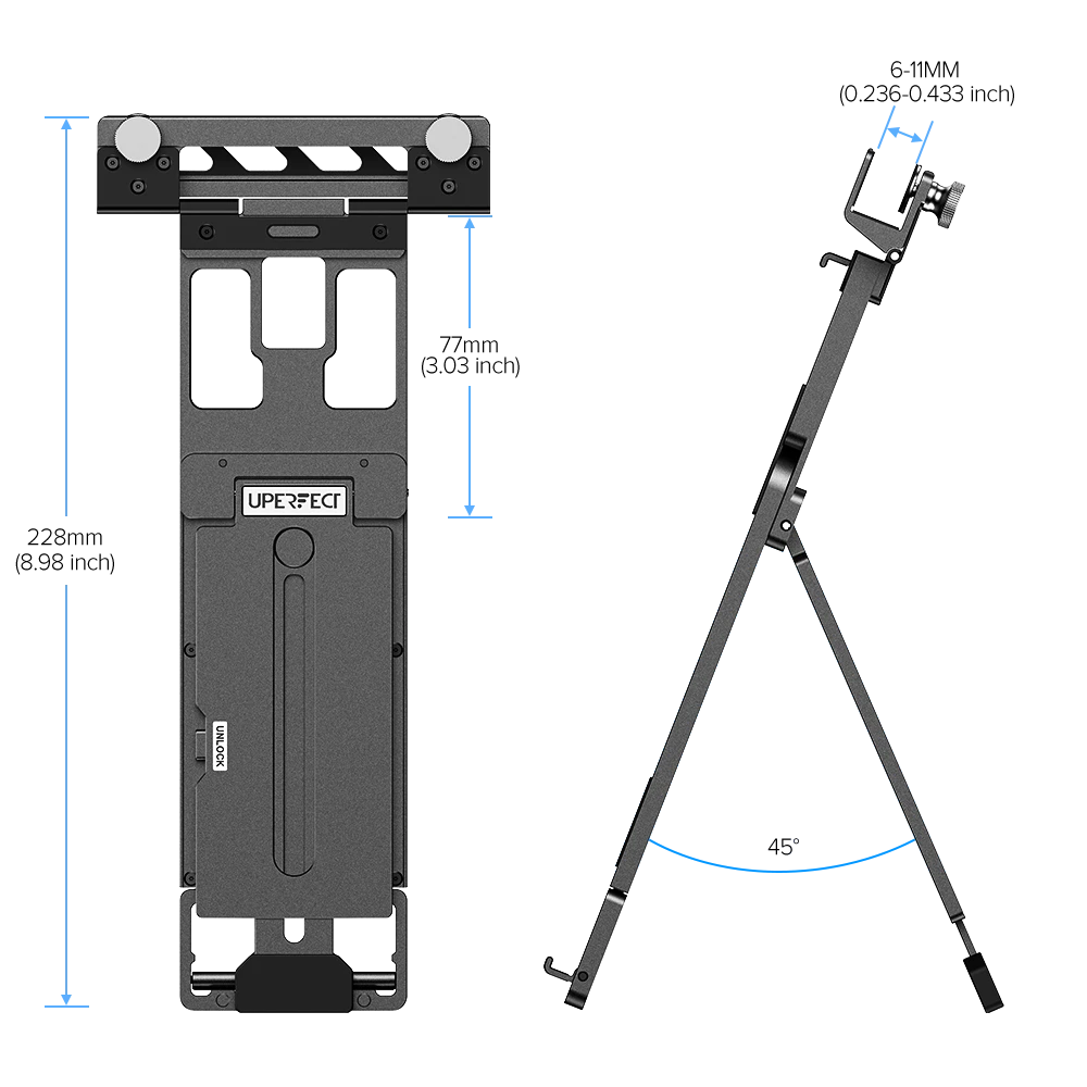 UStand Air S1 – Schwebender, stapelbarer, tragbarer Monitorständer für flexible Dual-Screen-Konfigurationen