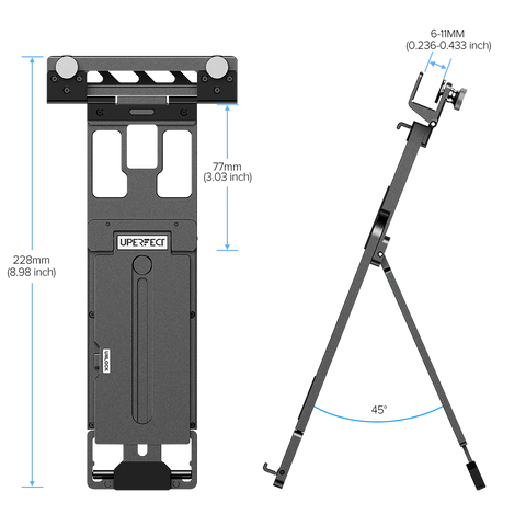 UStand Air S1 – Schwebender, stapelbarer, tragbarer Monitorständer für flexible Dual-Screen-Konfigurationen