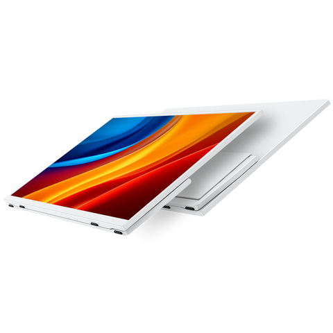 USetup T4 - Weißer Monitor 15,6 Zoll Gaming Computer Pc 1080P 60 Hz