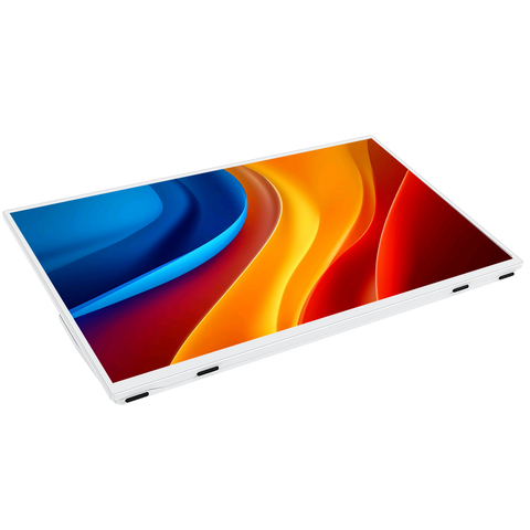 USetup T4 - Weißer Monitor 15,6 Zoll Gaming Computer Pc 1080P 60 Hz