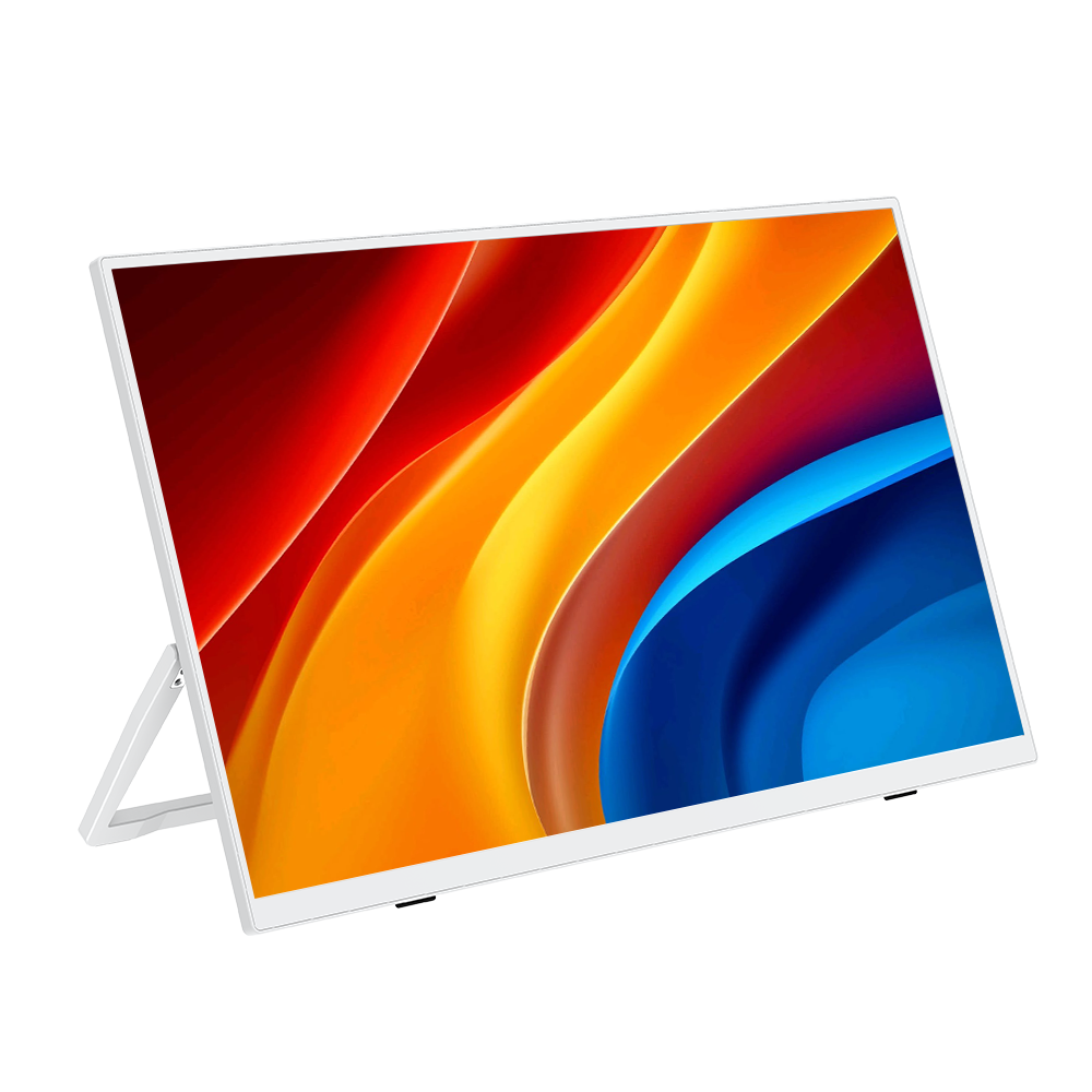USetup T4 - Weißer Monitor 15,6 Zoll Gaming Computer Pc 1080P 60 Hz