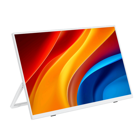 USetup T4 - Weißer Monitor 15,6 Zoll Gaming Computer Pc 1080P 60 Hz