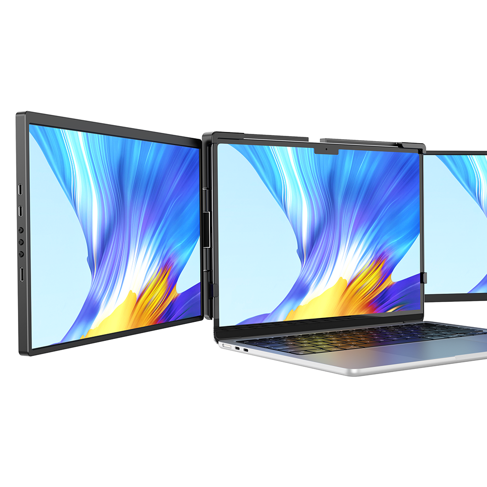 UStation Z 14 - Tri-Screen Laptop Monitor Extender Dreifach-Display Tragbare Workstation