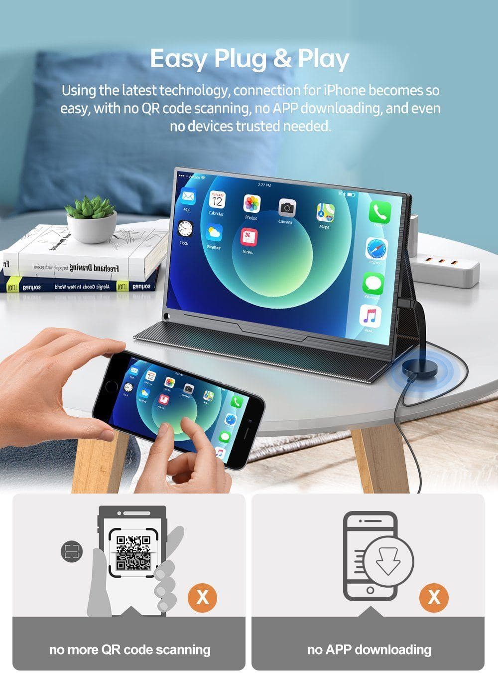 UAdapter - Miracast iPhone, Android, Universal-Dongle