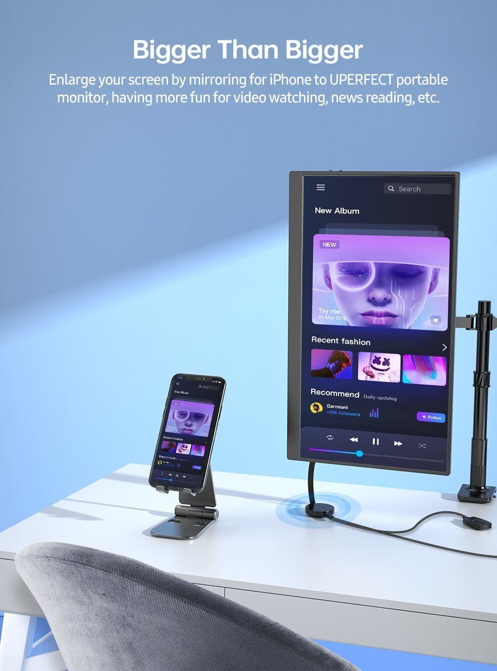 UAdapter - Miracast iPhone, Android, Universal-Dongle